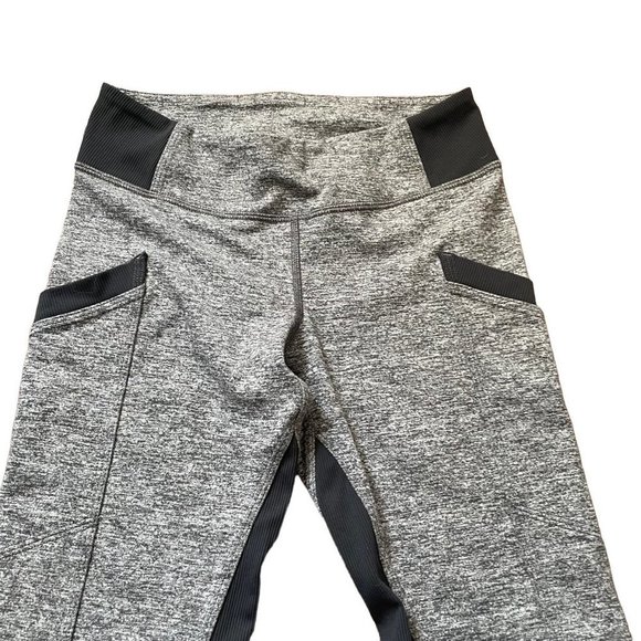 Ivivva Girls Leggings  *Gray/Black* Size 10 - Picture 9 of 9